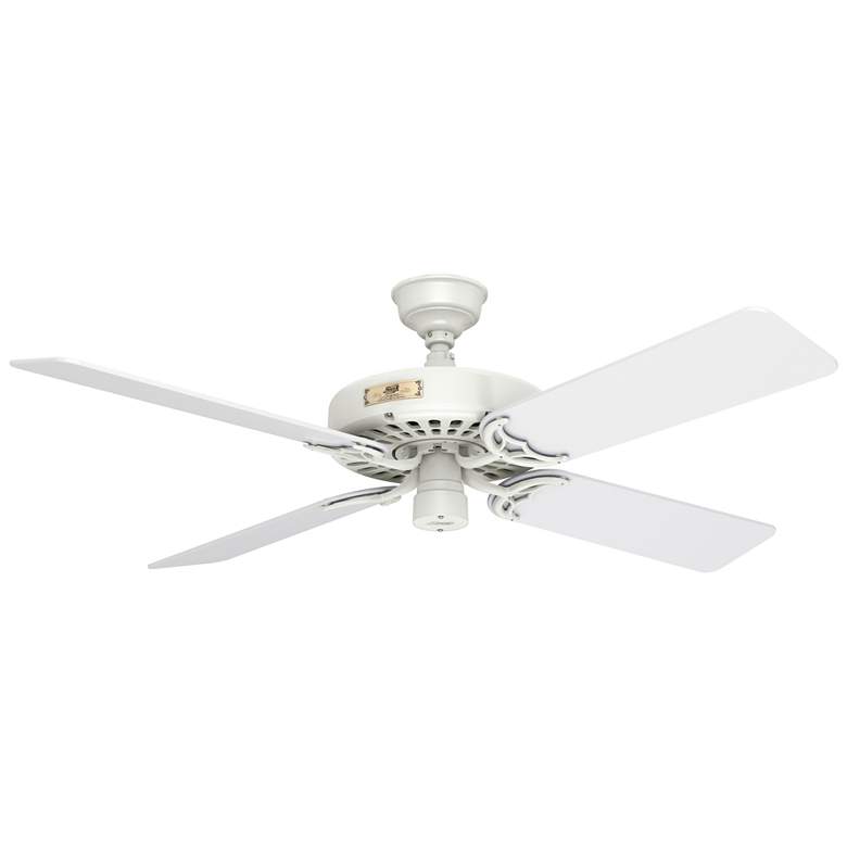 Image 1 52" Hunter Original Indoor/Outdoor White Ceiling Fan