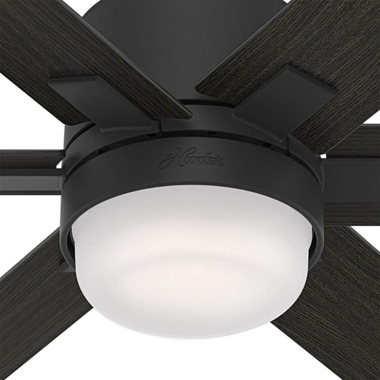 52&quot; Hunter Radeon Matte Black LED Smart Ceiling Fan more views
