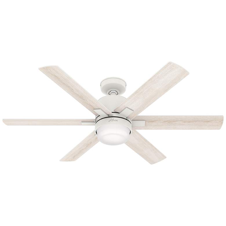 Image 2 52 inch Hunter Radeon Matte White LED Smart Ceiling Fan