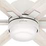 52" Hunter Radeon Matte White LED Smart Ceiling Fan