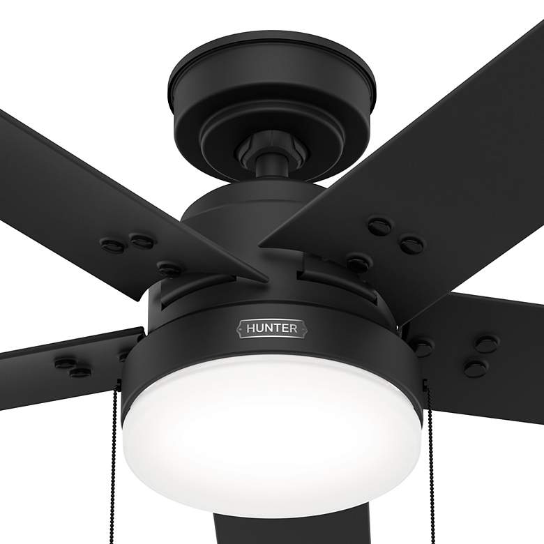 Image 4 52" Hunter Sea Point Matte Black LED Ceiling Fan more views