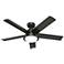 52" Hunter Seawall Noble Bronze Outdoor LED Ceiling Fan