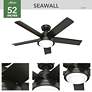 7_52" Hunter Seawall Noble Bronze Outdoor LED Ceiling Fan more views