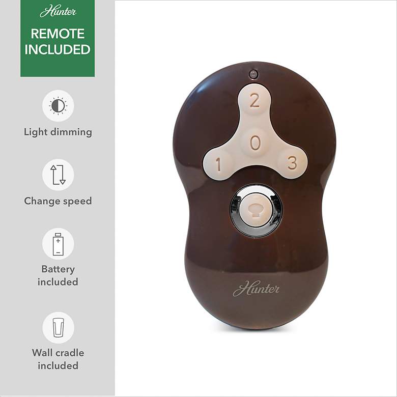 Image 5 52" Hunter Sentinel LED 3-Blade Matte Black Ceiling Fan with Remote more views