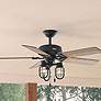 1_52" Hunter Starklake Natural Black Iron LED Ceiling Fan