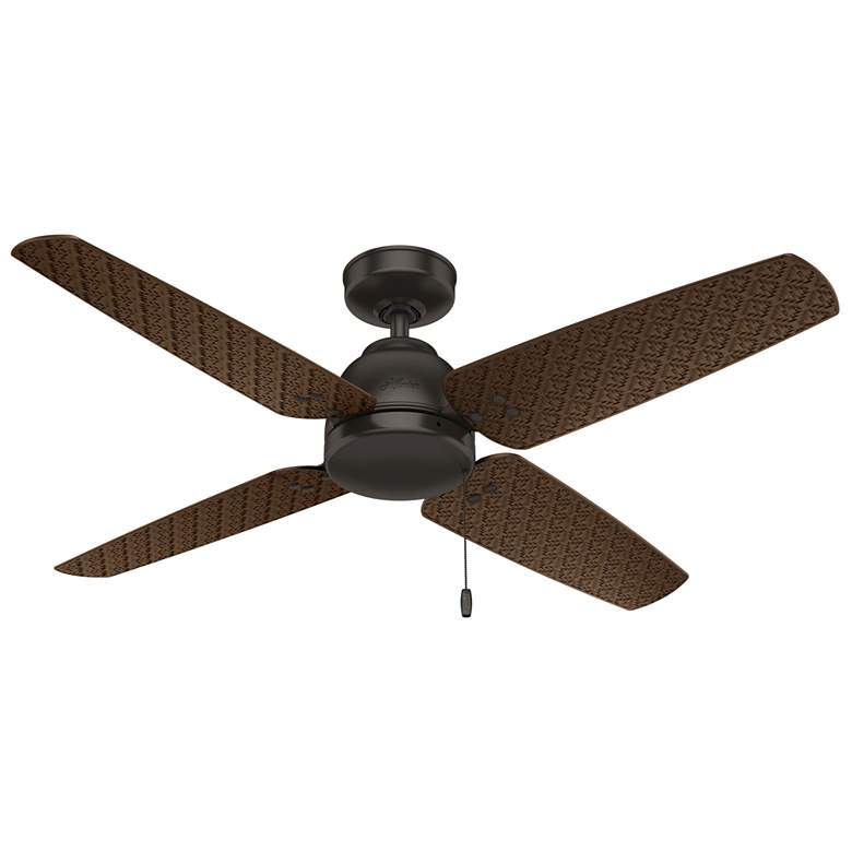 Image 1 52 inch Hunter Sunnyvale Premier Bronze Damp Rated Ceiling Fan