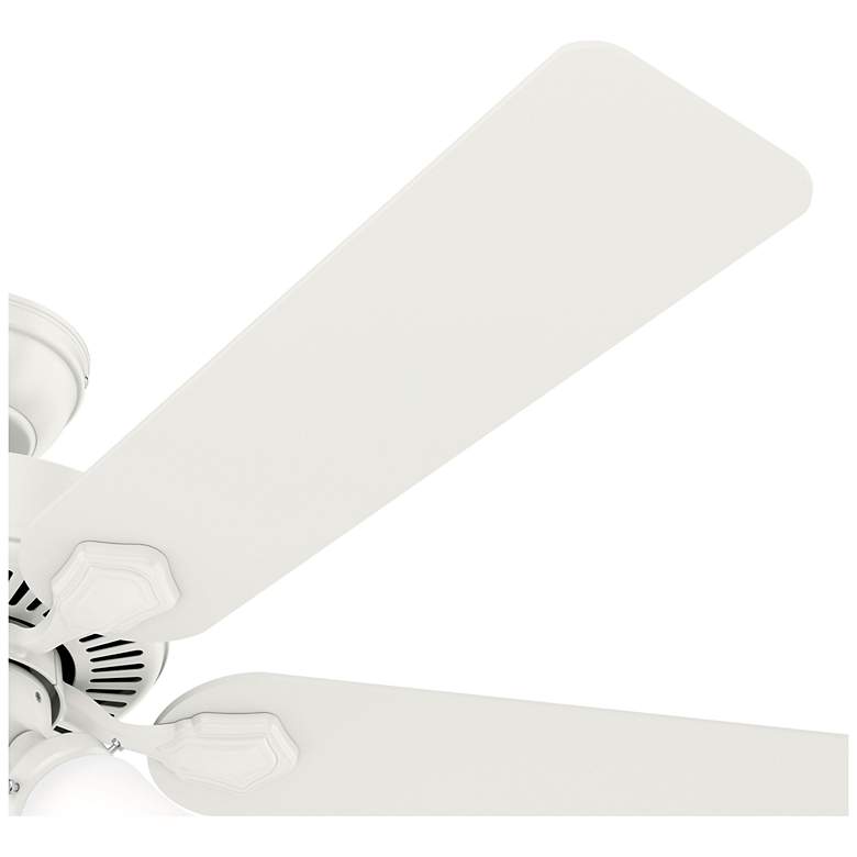 Image 2 52" Hunter Swanson Fresh White Ceiling Fan with LED Light Kit more views