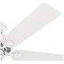 2_52" Hunter Swanson Fresh White Ceiling Fan with LED Light Kit more views