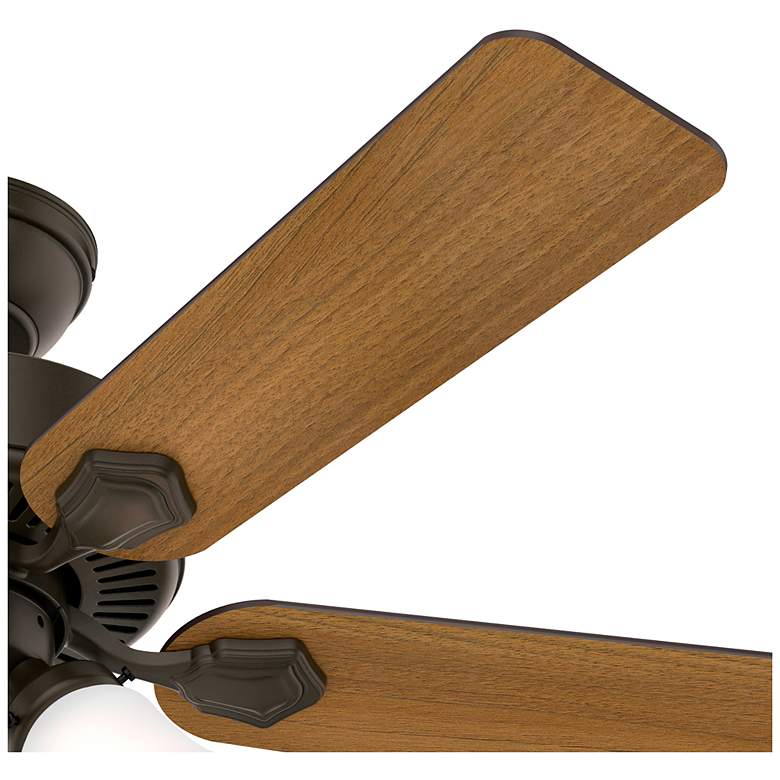 Image 2 52" Hunter Swanson Matte Silver and Walnut LED Ceiling Fan more views