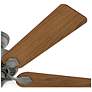 2_52" Hunter Swanson Matte Silver Ceiling Fan with LED Light Kit more views