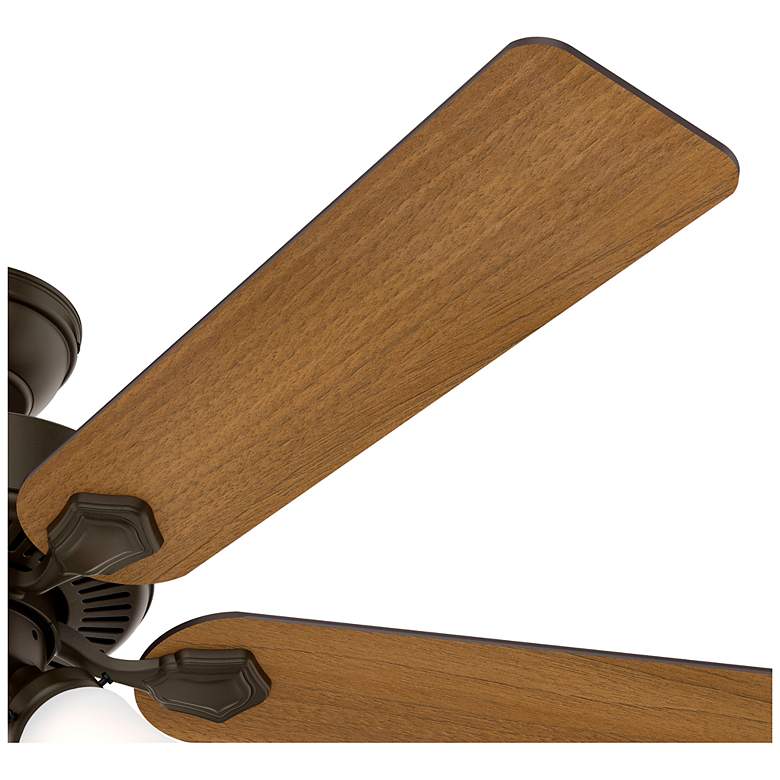 Image 2 52" Hunter Swanson New Bronze Ceiling Fan with LED Light Kit and Pull more views