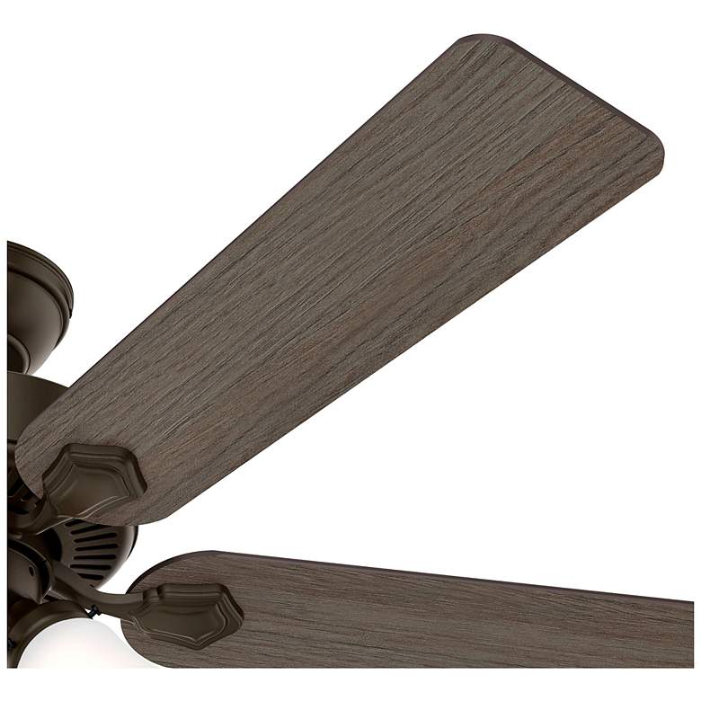 Image 3 52" Hunter Swanson New Bronze Ceiling Fan with LED Light Kit and Pull more views