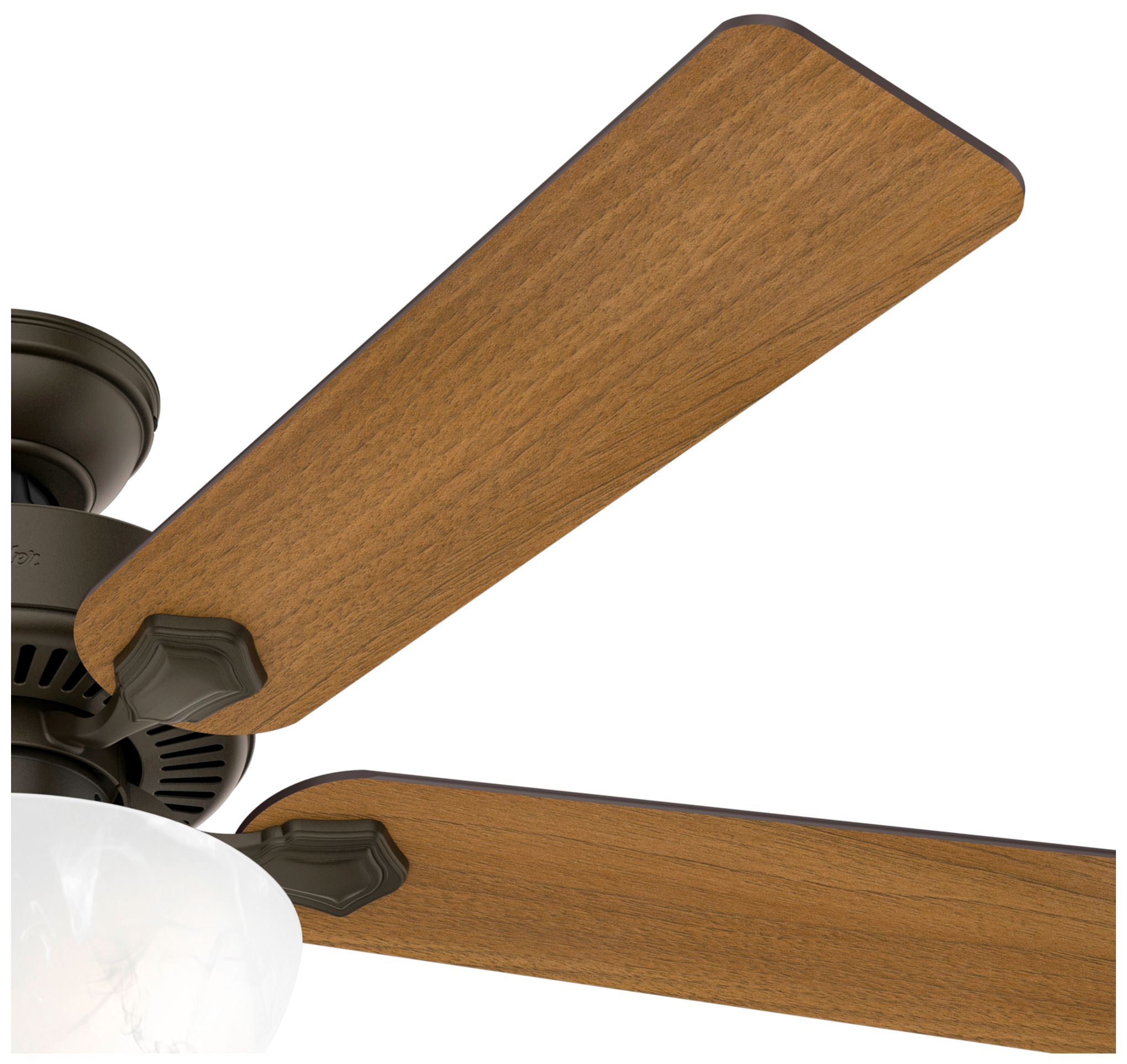 Image 2 52" Hunter Swanson New Bronze Ceiling Fan with LED Light Kit more views