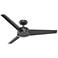52" Hunter Trimaran Black Wet Rated Ceiling Fan with Wall Control