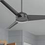 52" Hunter Trimaran Black Wet Rated Ceiling Fan with Wall Control in scene