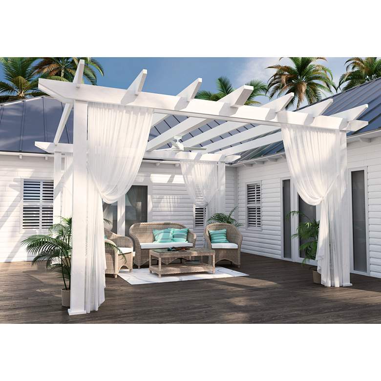 Image 6 52" Hunter Trimaran Fresh White WeatherMax Fan with Wall Control more views