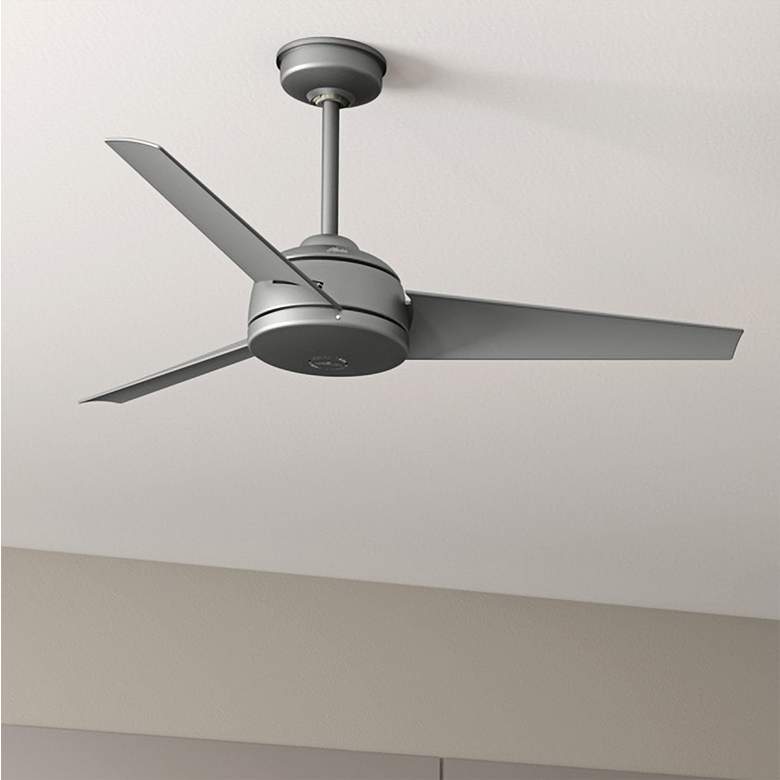 Image 2 52 inch Hunter Trimaran Silver Wet Rated WeatherMax Fan with Wall Control