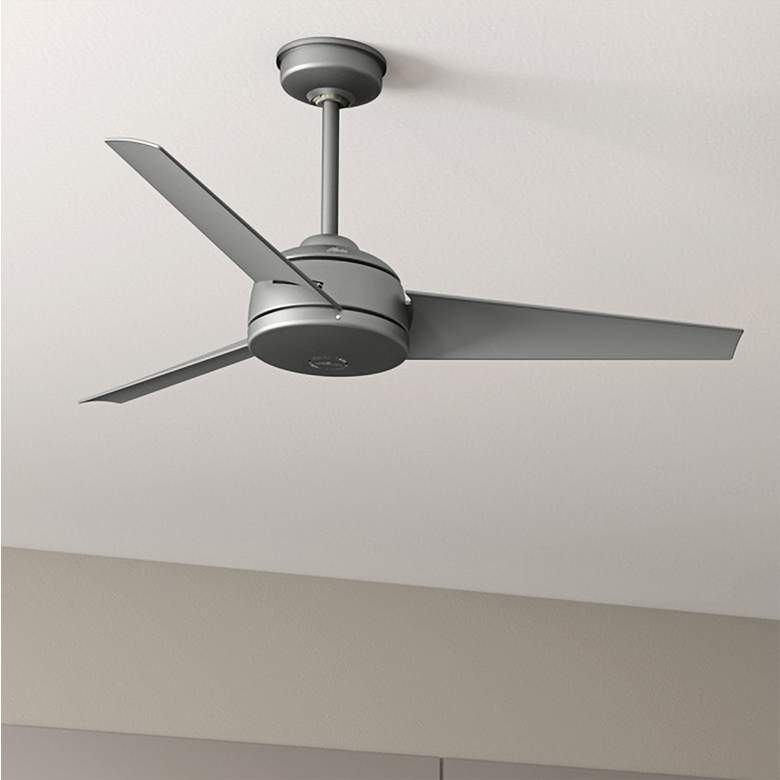 Image 2 52" Hunter Trimaran Silver Wet Rated WeatherMax Fan with Wall Control