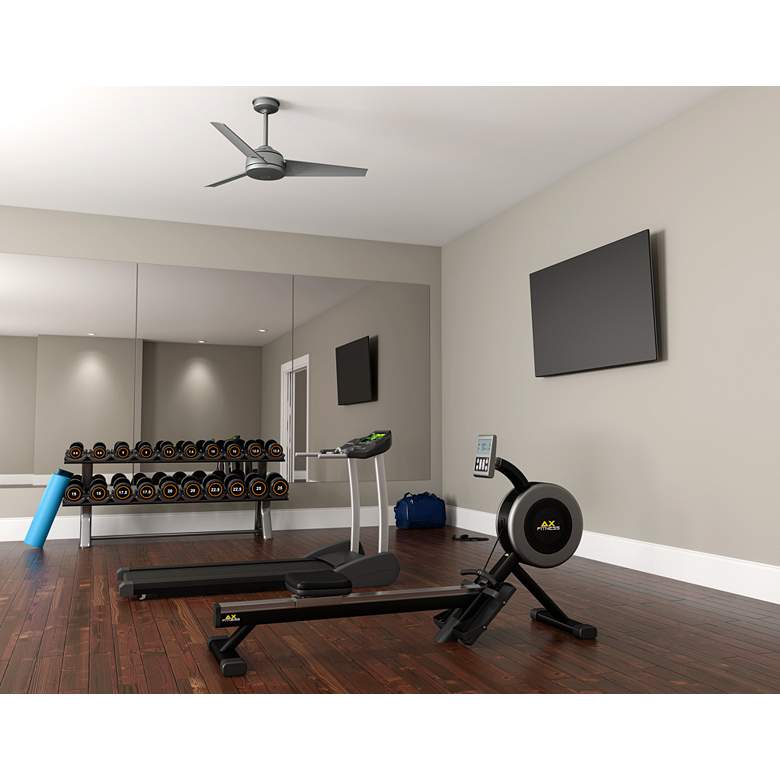 Image 6 52" Hunter Trimaran Silver Wet Rated WeatherMax Fan with Wall Control more views