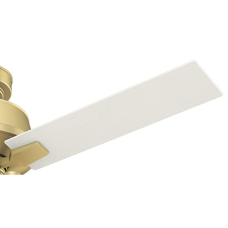 Image 3 52 inch Hunter Vivian Modern Brass LED Ceiling Fan with Remote Control more views