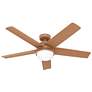 52" Hunter Yuma Terracotta Damp Rated LED Ceiling Fan with Remote