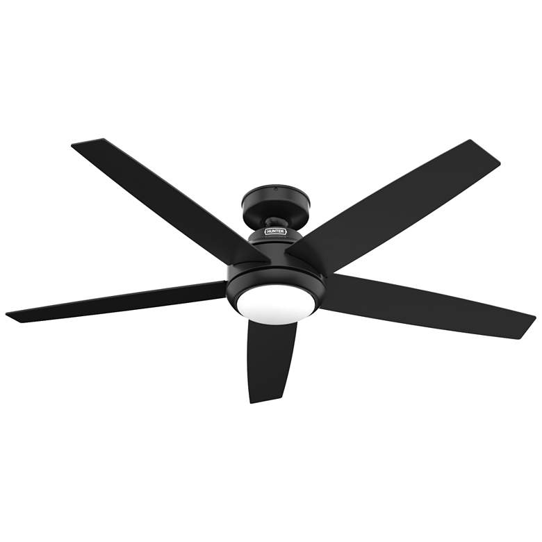 Image 1 52" Hunter Zayden Matte Black LED Ceiling Fan