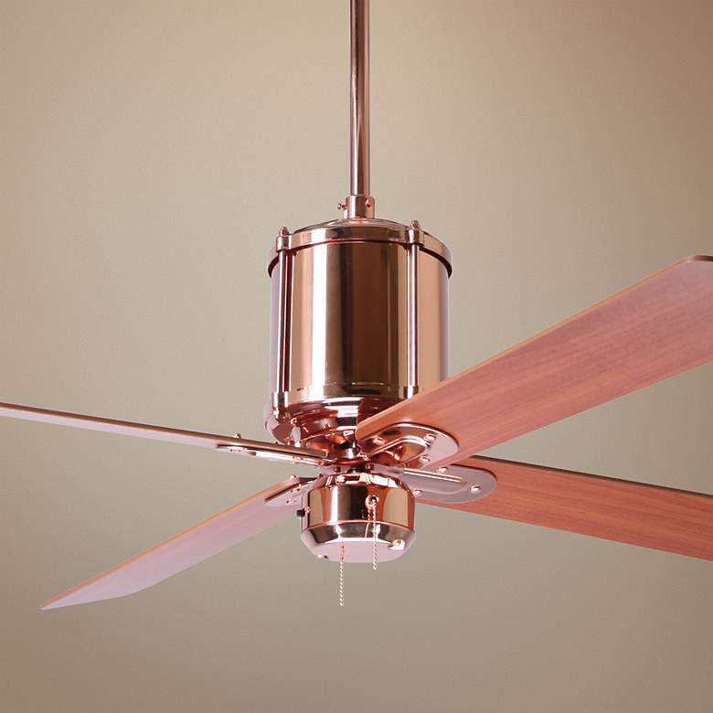 Image 1 52 inch Industry Polished Copper Ceiling Fan