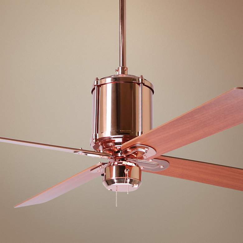 Image 1 52" Industry Polished Copper Ceiling Fan