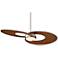 52" Innovation Koa Brushed Nickel LED Ceiling Fan