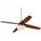 52" Insite Brushed Nickel and Opal Glass LED Ceiling Fan