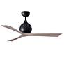 2_52" Irene-3 Matte Black and Gray Ash Ceiling Fan more views