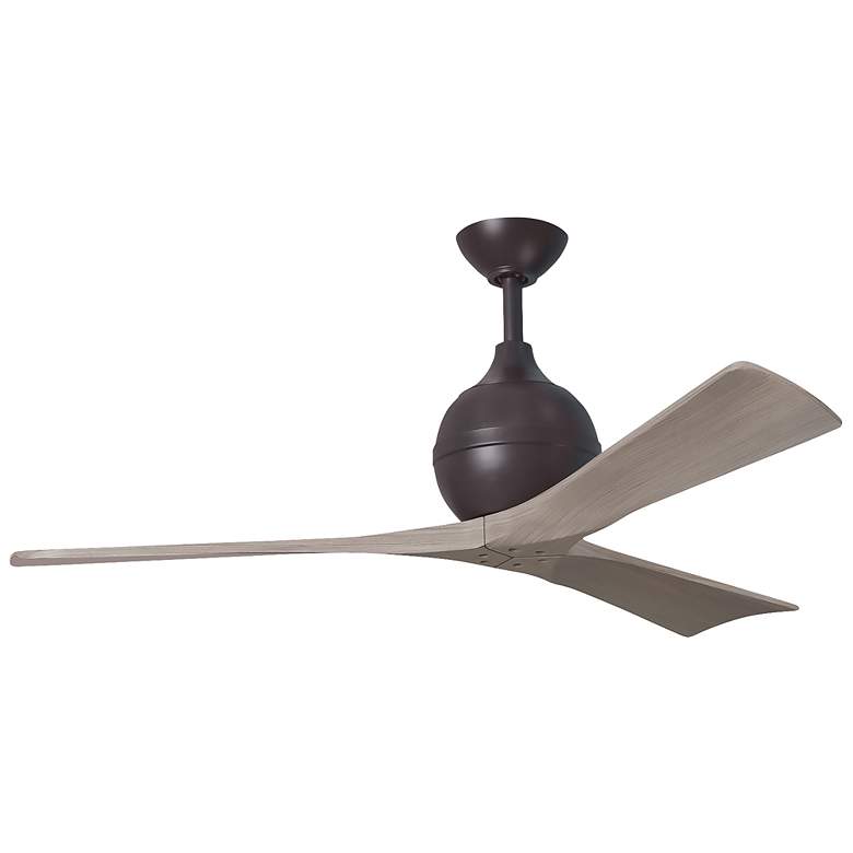 Image 1 52 inch Irene-3 Textured Bronze and Gray Ash Ceiling Fan