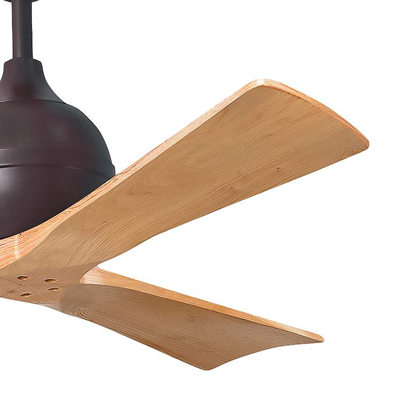 Image 6 52" Irene-3 Textured Bronze and Light Maple Ceiling Fan more views