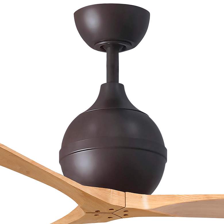 Image 7 52" Irene-3 Textured Bronze and Light Maple Ceiling Fan more views