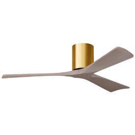 52" Irene-3H Brushed Brass and Gray Ash Ceiling Fan 52" Irene-3H Brushed Brass and Gray Ash Ceiling Fan
