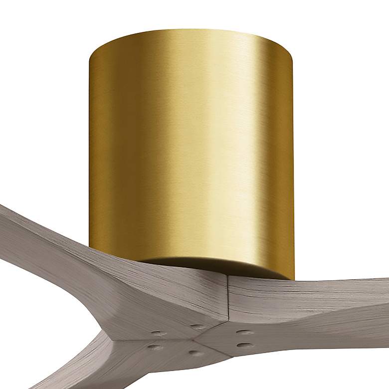 Image 7 52" Irene-3H Brushed Brass and Gray Ash Ceiling Fan more views