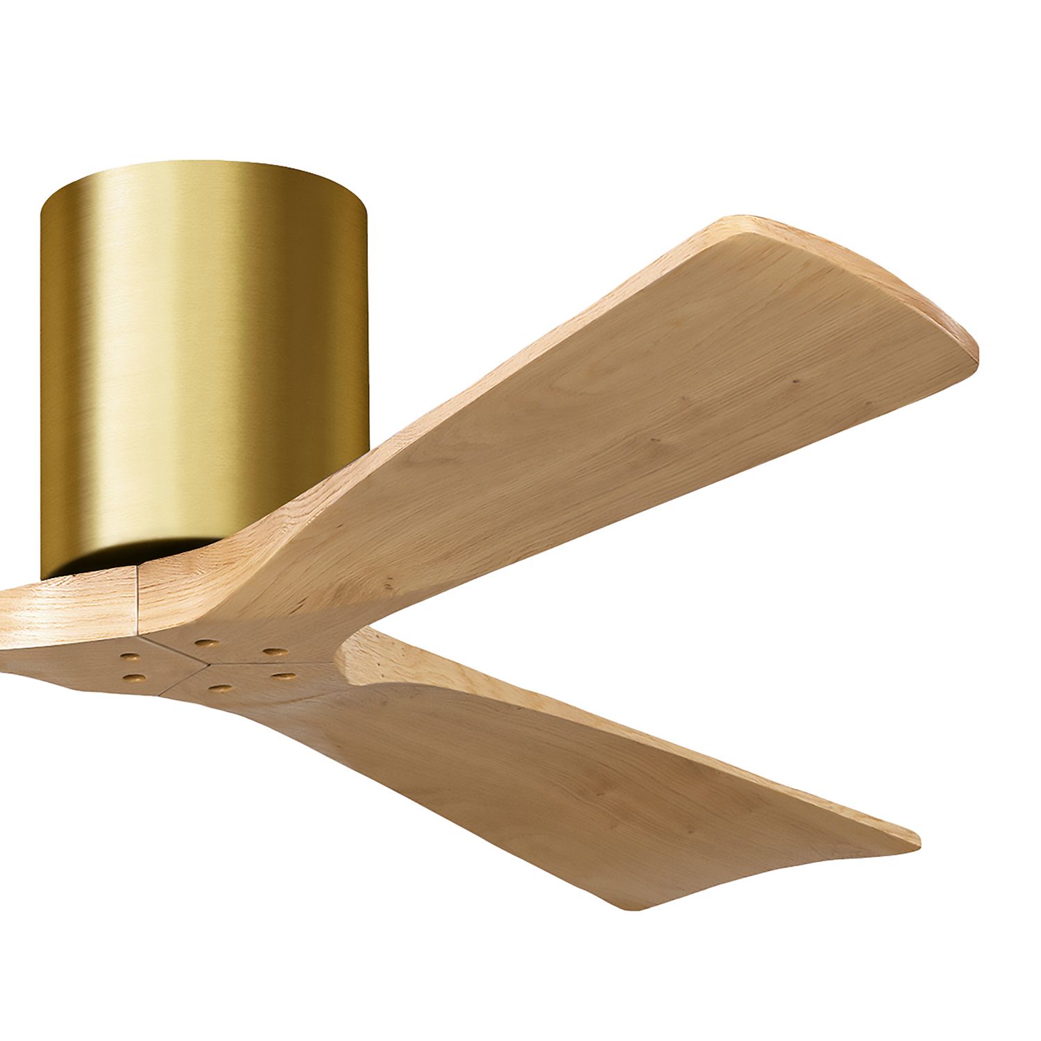 Image 6 52" Irene-3H Brushed Brass and Light Maple Ceiling Fan more views