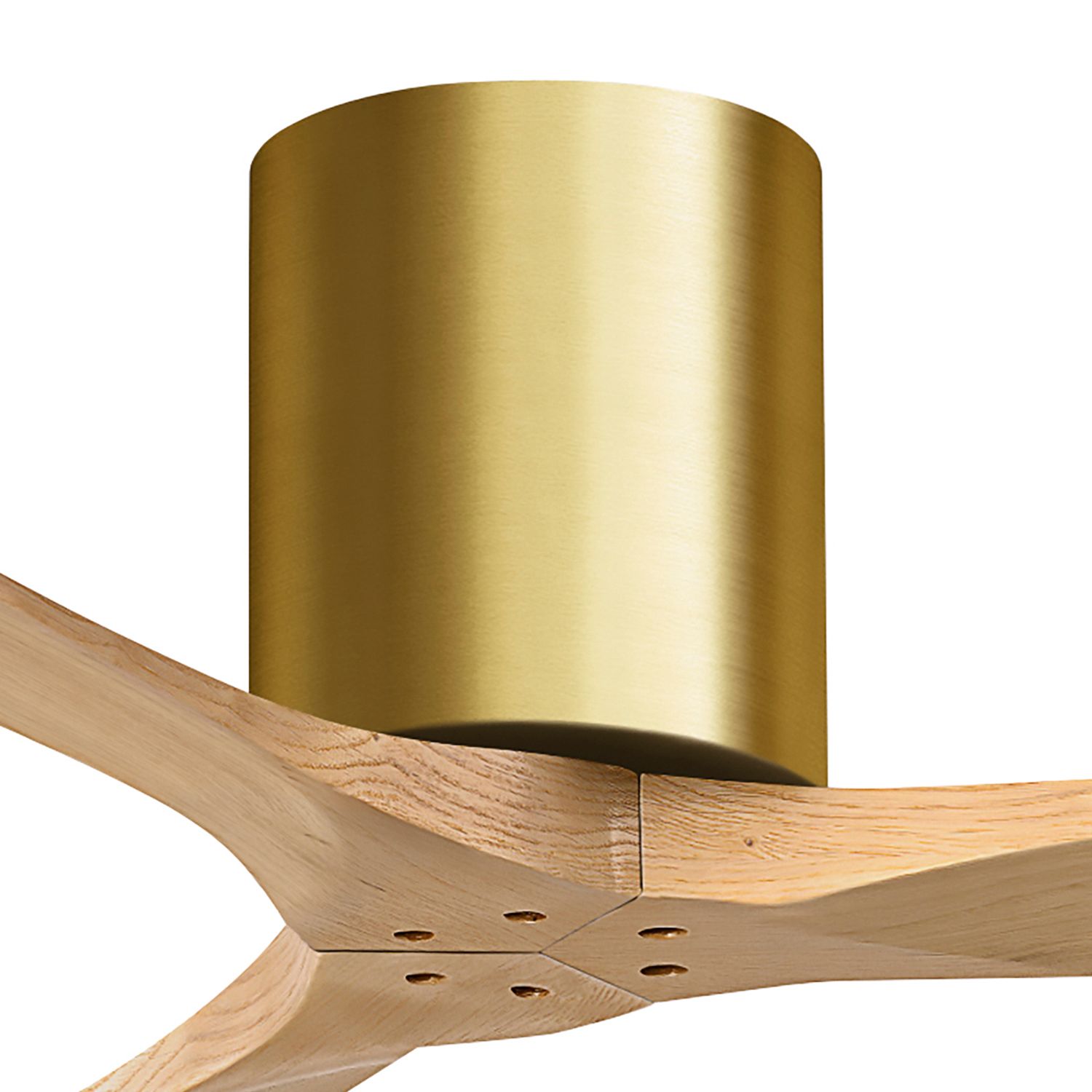 Image 7 52" Irene-3H Brushed Brass and Light Maple Ceiling Fan more views