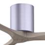 7_52" Irene-3H Brushed Nickel and Gray Ash Hugger Ceiling Fan more views