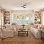 52" Irene-3H Brushed Nickel and Gray Ash Hugger Ceiling Fan