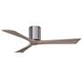 2_52" Irene-3H Brushed Pewter and Gray Ash Hugger Ceiling Fan more views