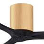 6_52" Irene-3H Light Maple and Matte Black Ceiling Fan more views