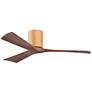 1_52" Irene-3H Light Maple and Walnut Tone Ceiling Fan with Remote