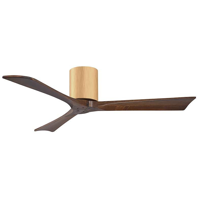 Image 3 52" Irene-3H Light Maple and Walnut Tone Ceiling Fan with Remote more views