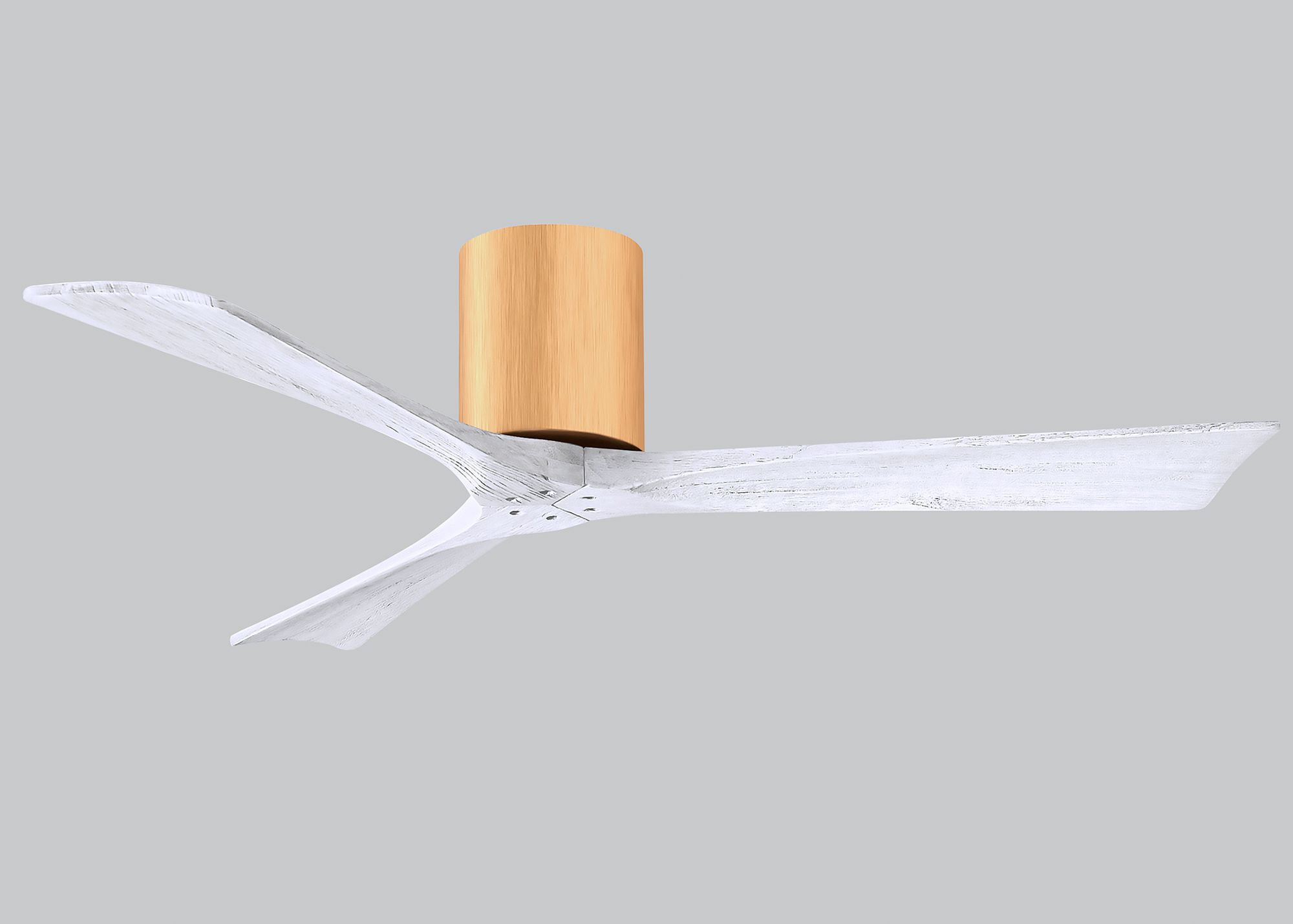 52" Irene-3H Light Matte White Ceiling Fan with Remote