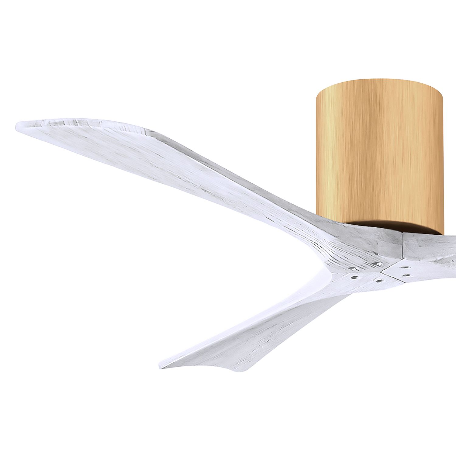 52" Irene-3H Light Matte White Ceiling Fan with Remote