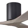 5_52" Irene-3H Matte Black and Gray Ash Ceiling Fan more views