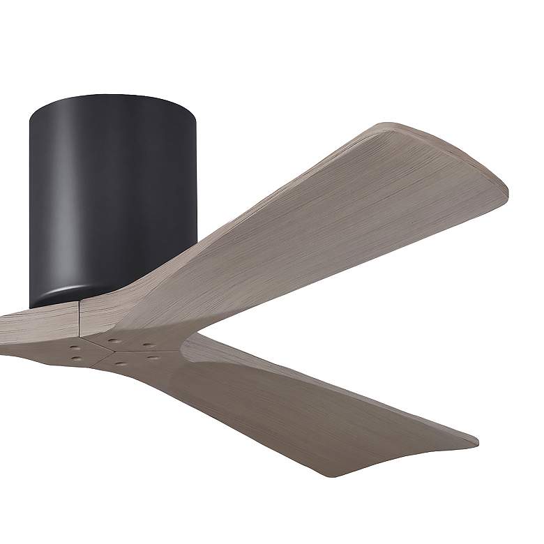Image 6 52" Irene-3H Matte Black and Gray Ash Ceiling Fan more views