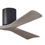 6_52" Irene-3H Matte Black and Gray Ash Ceiling Fan more views