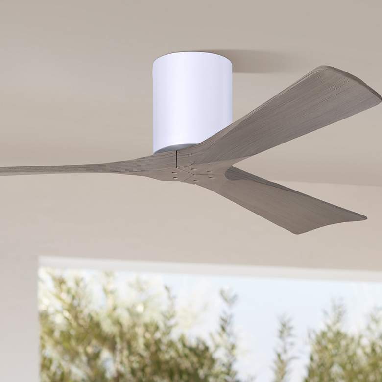 Image 1 52" Irene-3H Matte White and Gray Ash Ceiling Fan